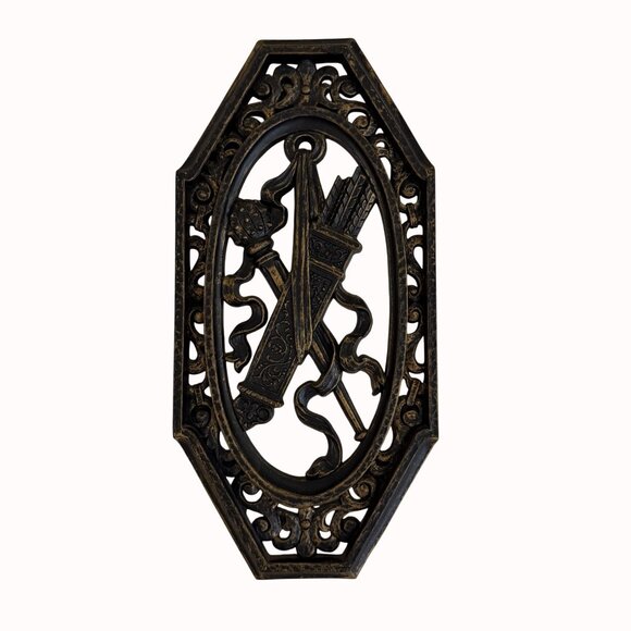 Homco MCM Medieval Wall Plaques Set Of 4 Decorative VTG Gothic Weapon Home USA - Picture 6 of 16